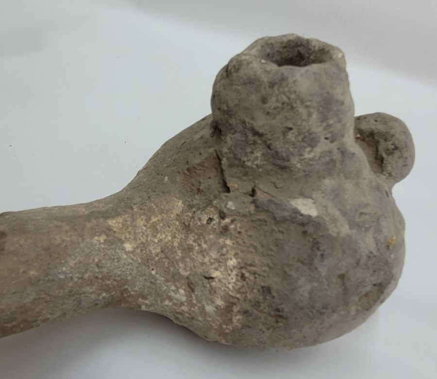 Roman Pottery Oil Lamp - Image 7