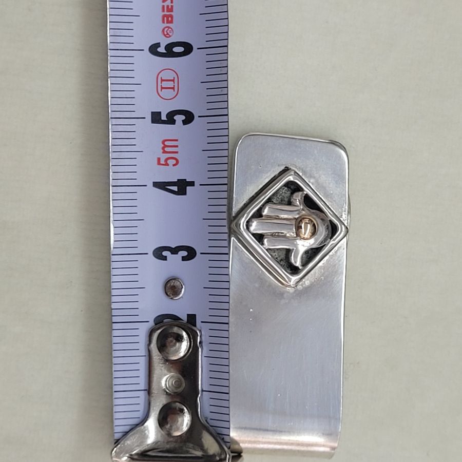 Silver Hamsa Money Holder - Image 3