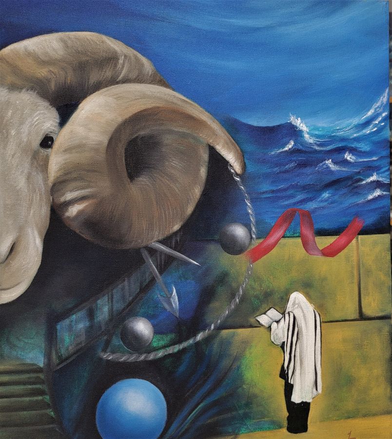 Lashon Hara Oil Painting - Image 7
