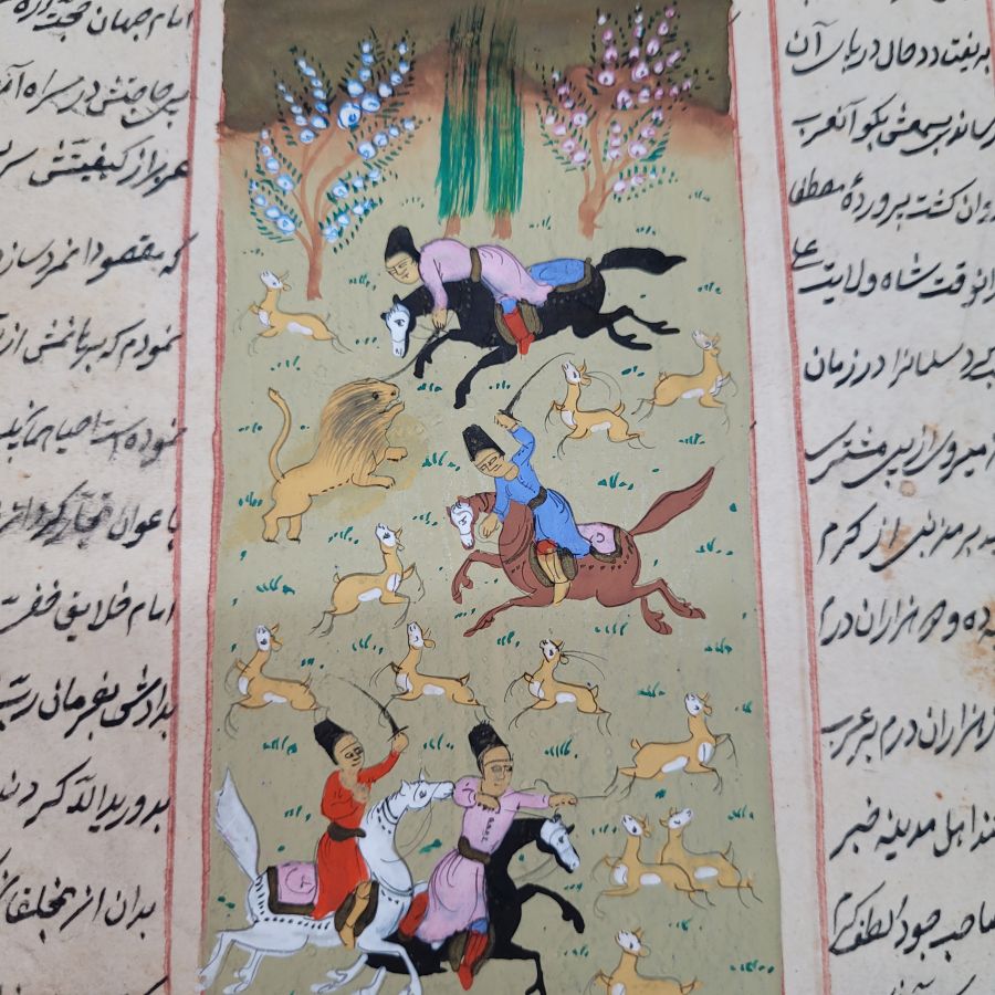 Lion Hunting Water Color - Image 7