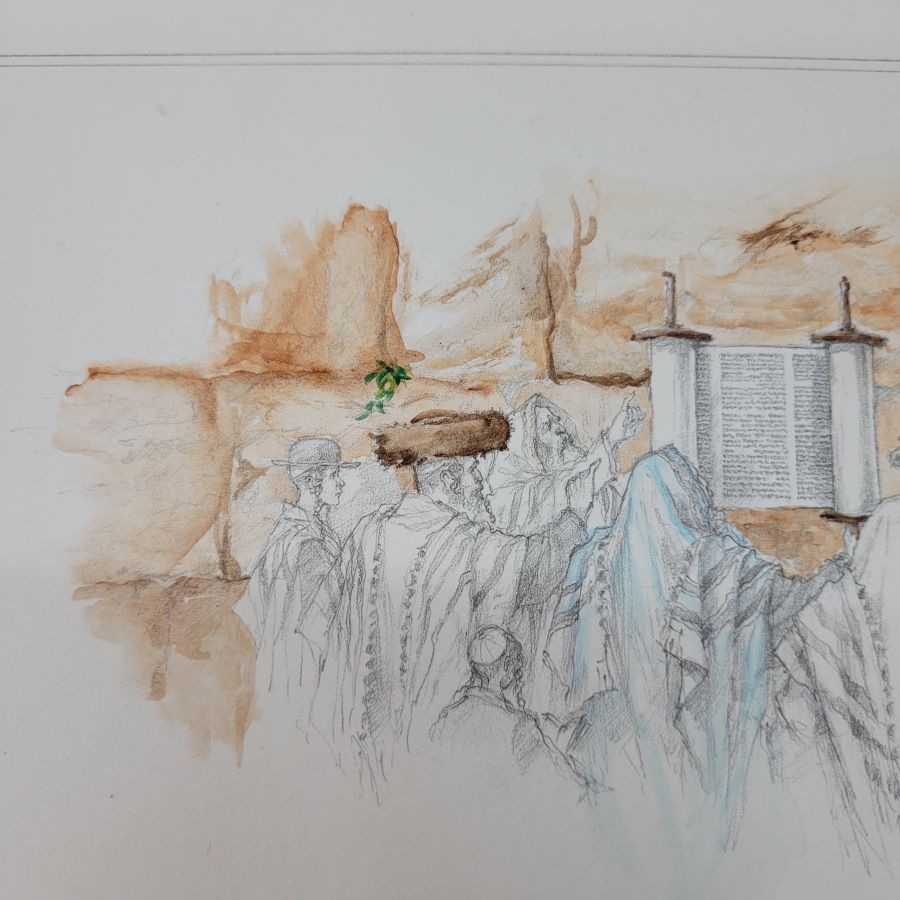 Reading Torah Western Wall - Image 5