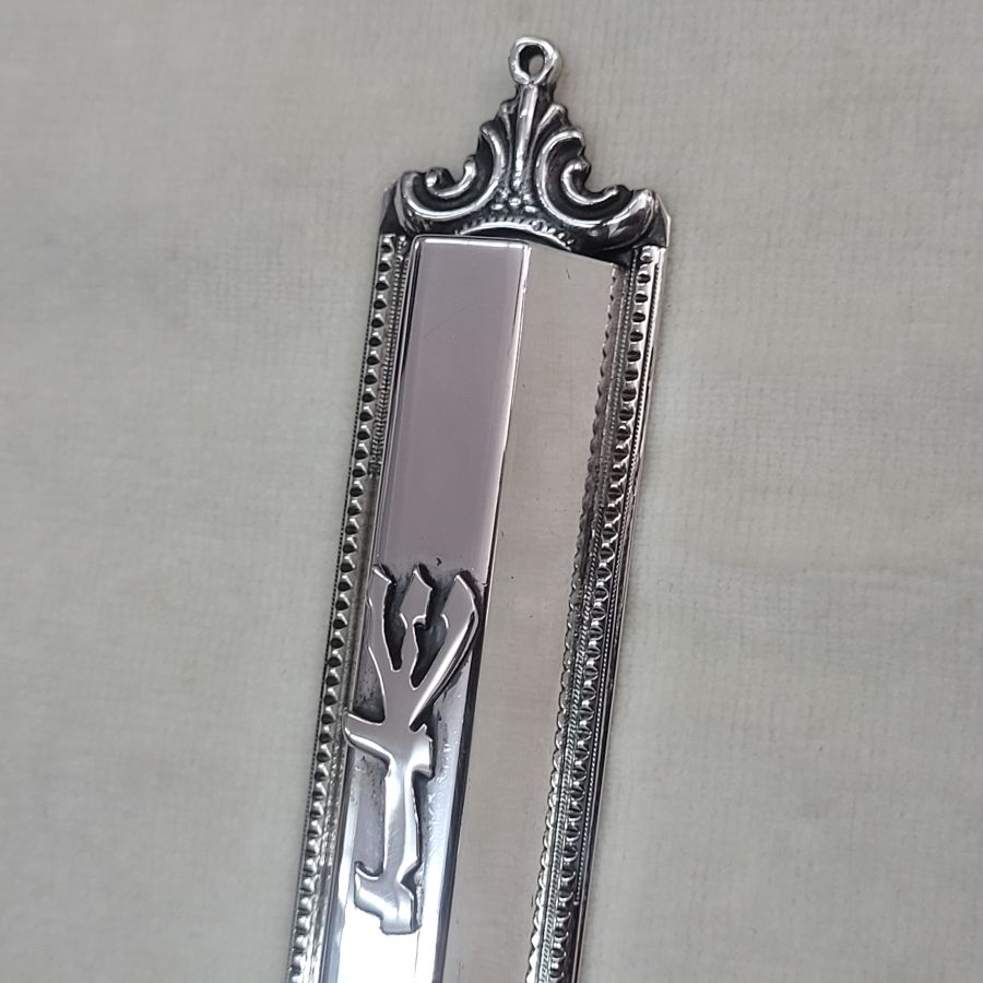 Silver trapeze shape Mezuzah - Image 4