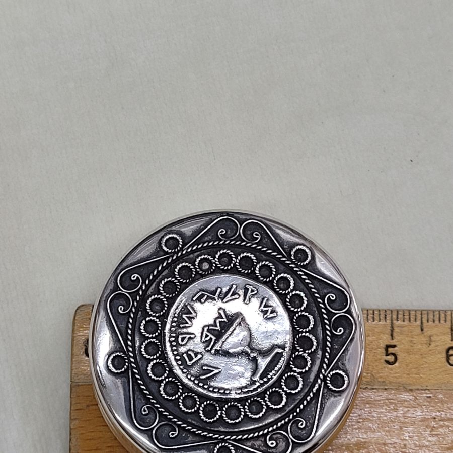 Silver vintage pill box - Image 4