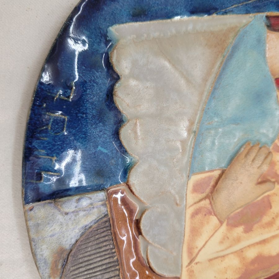 Round tile with Bathsheba - Image 5