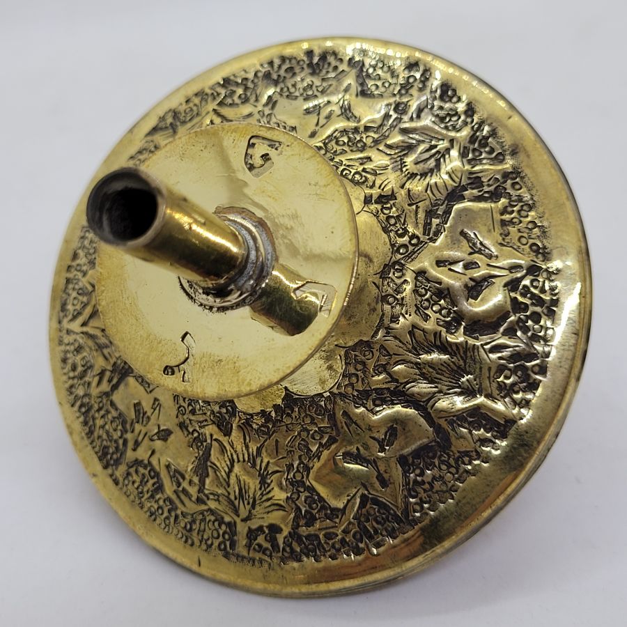 Dreidel Sevivon wood brass - Image 6