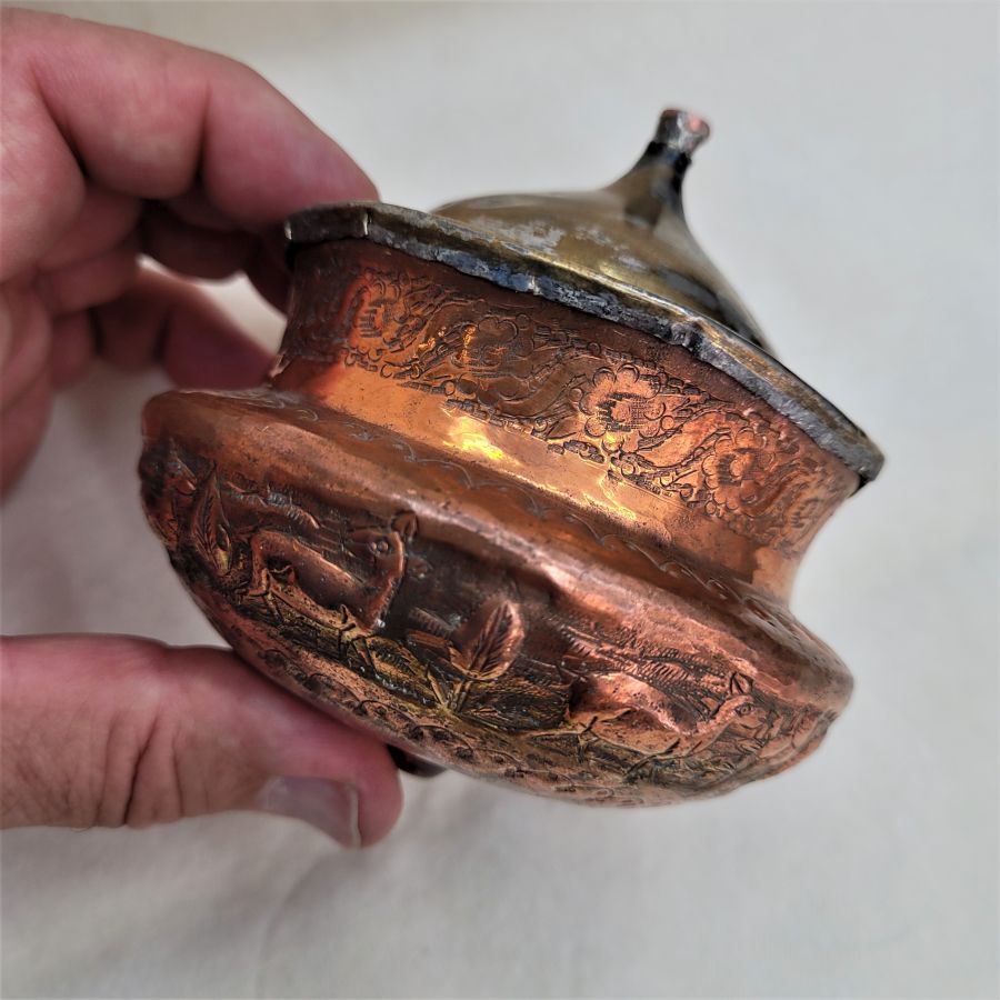 Brass Copper Dreidel Sevivon - Image 8