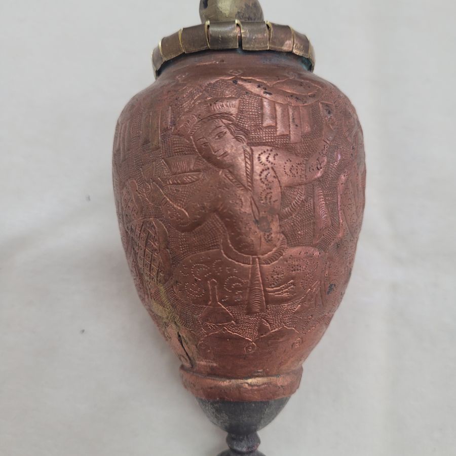 Vintage Purim Grogger copper - Image 14