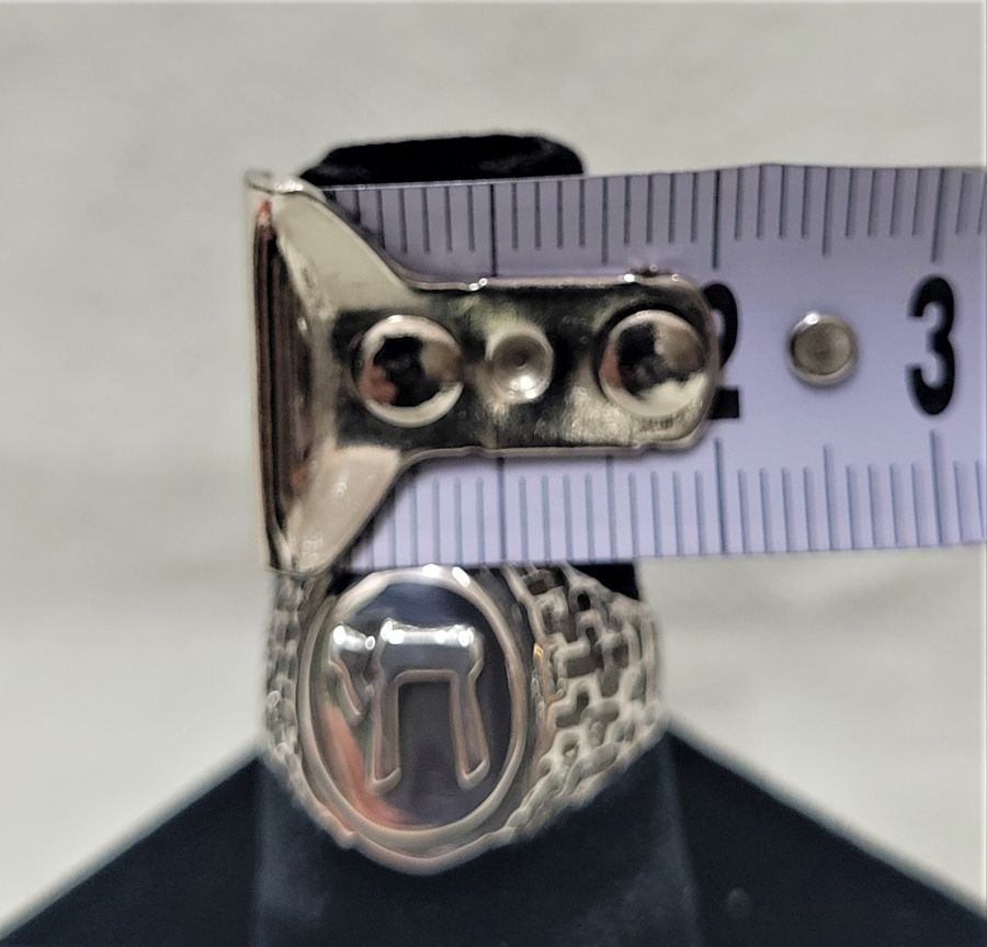 Silver oval Hay ring - Image 2
