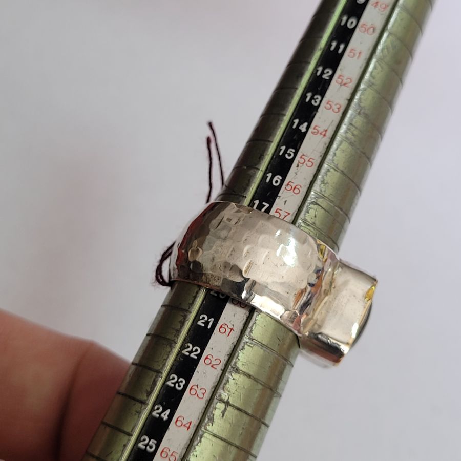 Labradorite square stone ring - Image 6