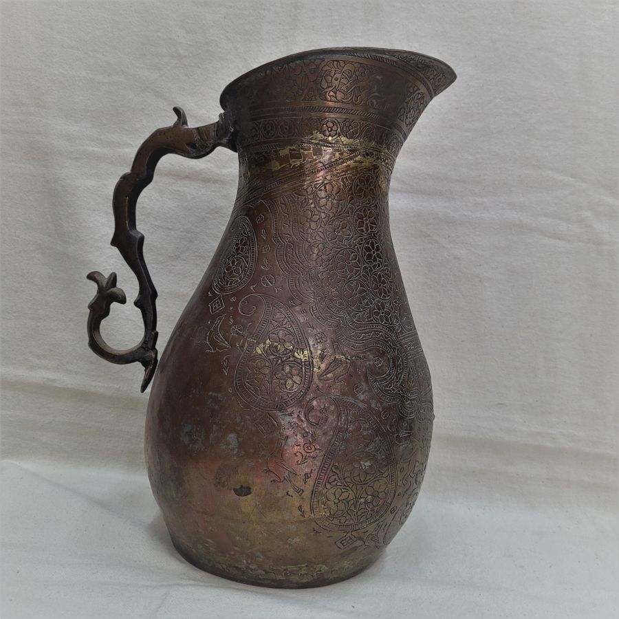 Antique copper water jar - Image 3