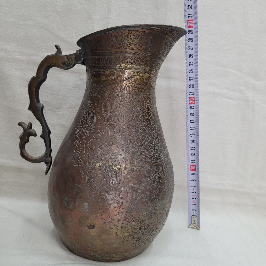 Antique copper water jar - Image 4