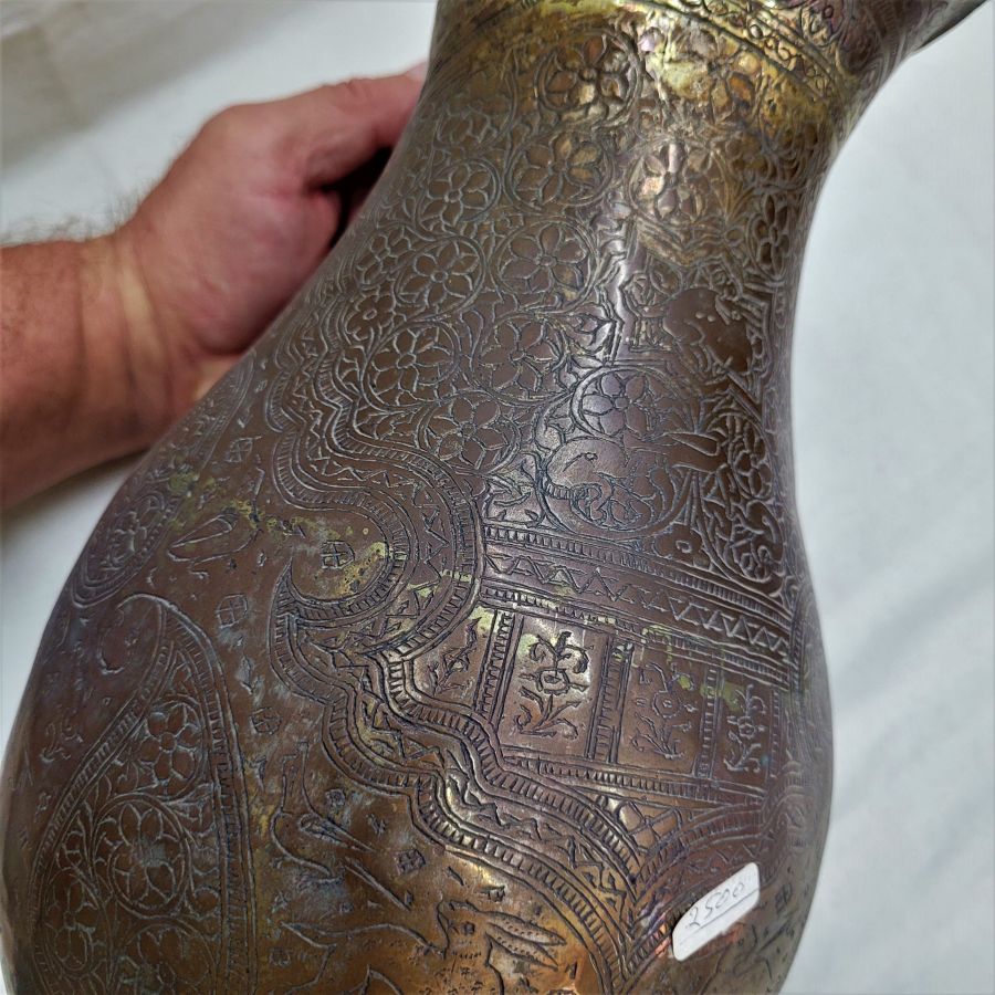 Antique copper water jar - Image 6