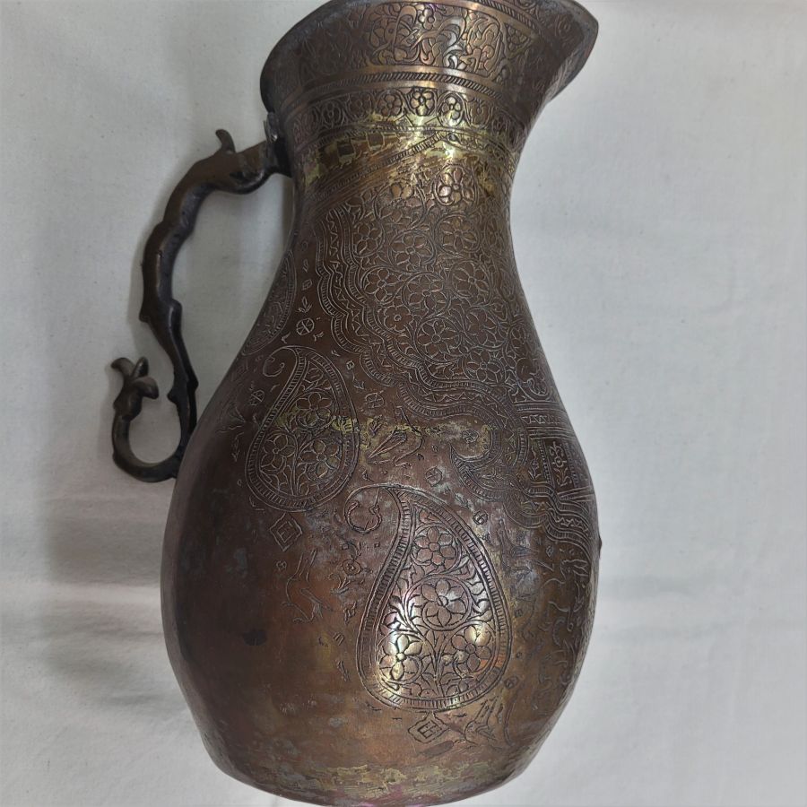Antique copper water jar - Image 7