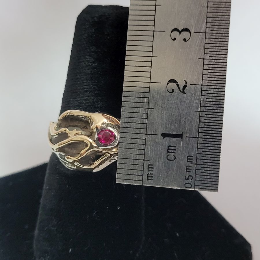 Abstract Genuine Ruby Ring - Image 3