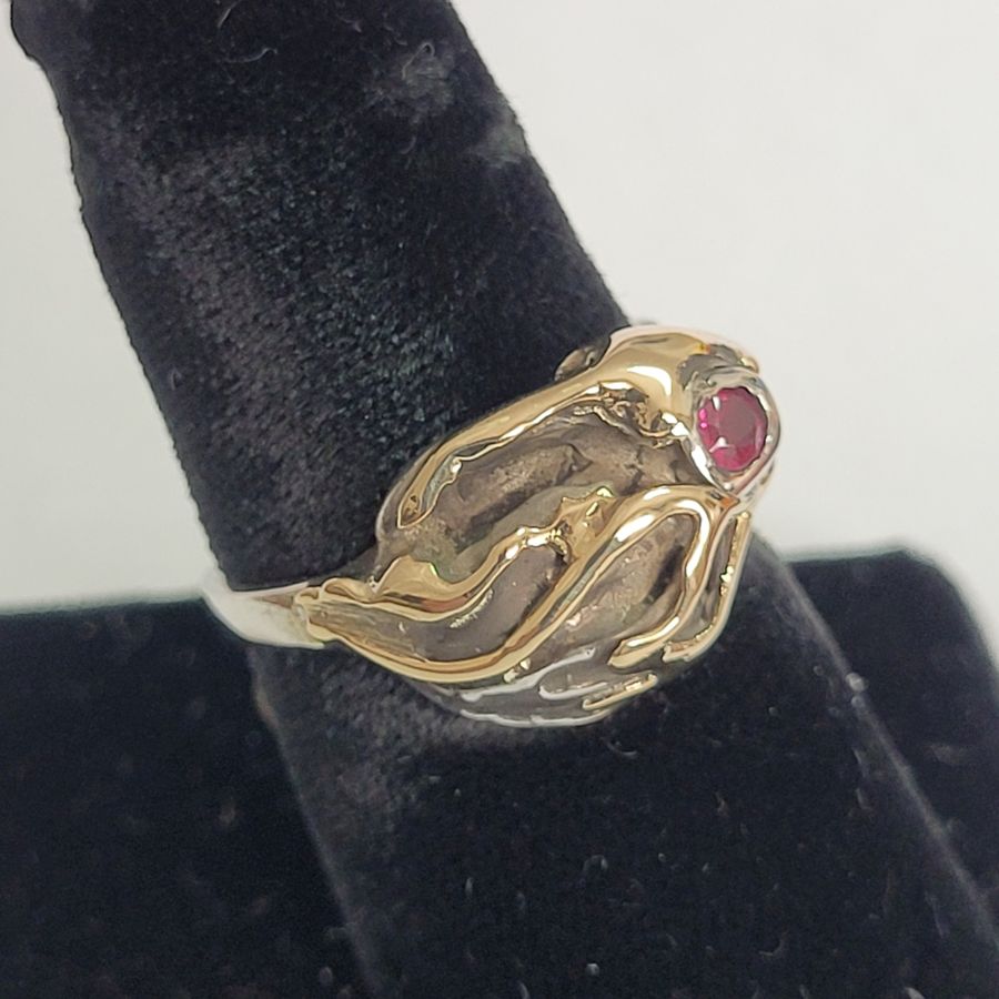 Abstract Genuine Ruby Ring - Image 6