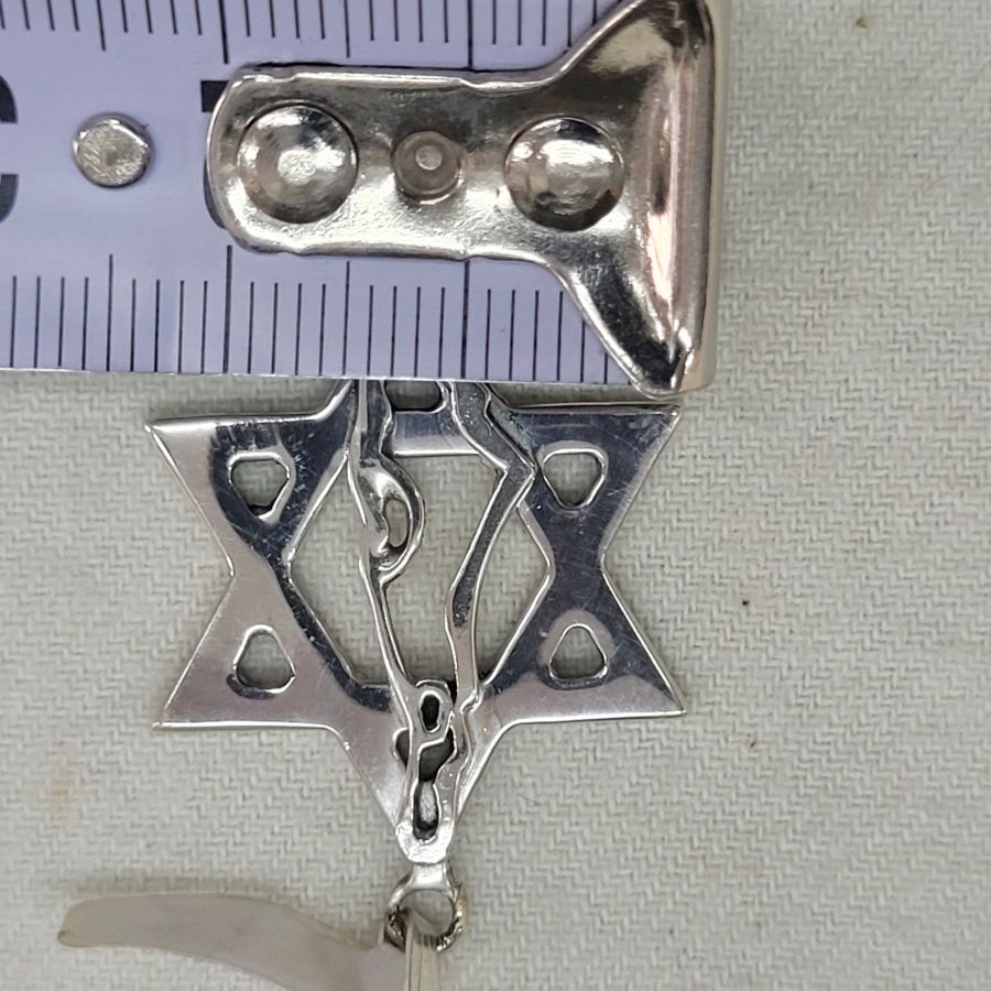 Israel Map Star Pendant - Image 3