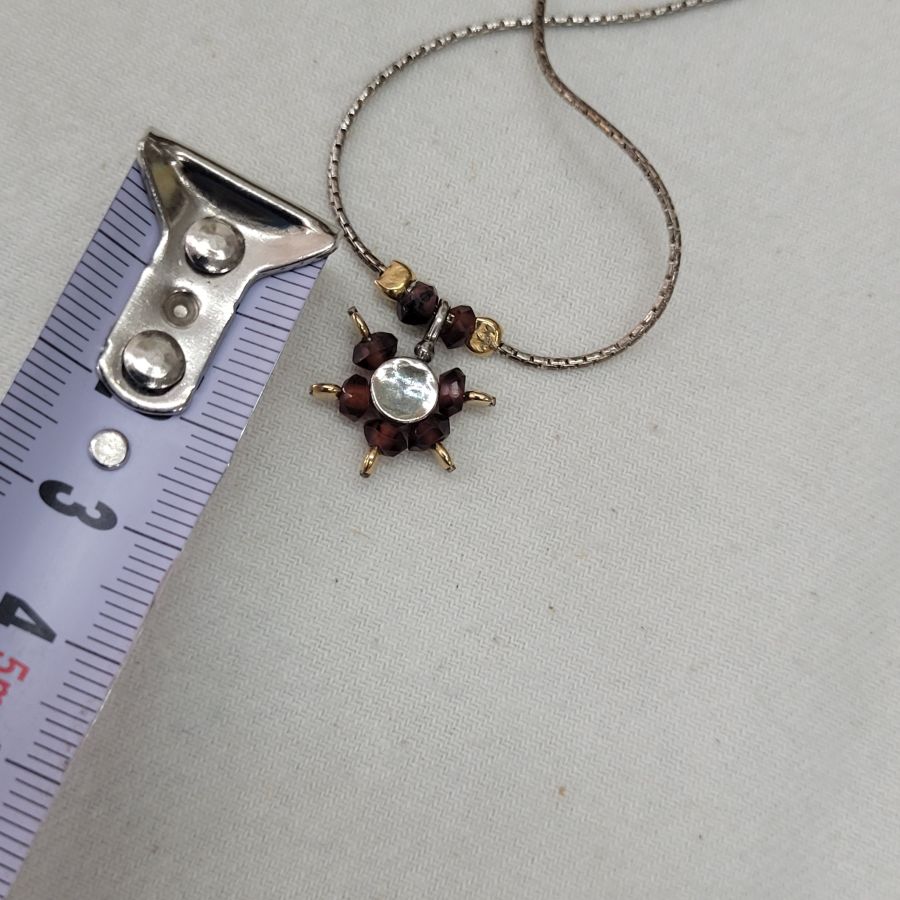 Garnets David Star Pendant - Image 4