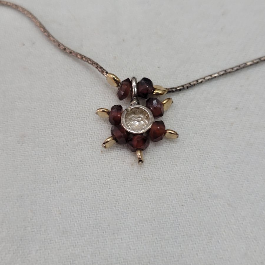 Garnets David Star Pendant - Image 6