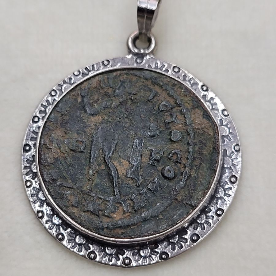 Pendant Roman coin bronze - Image 6
