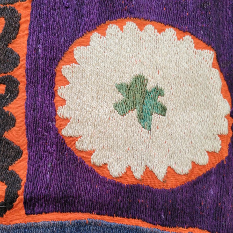 Square Cotton Suzani Vintage - Image 4