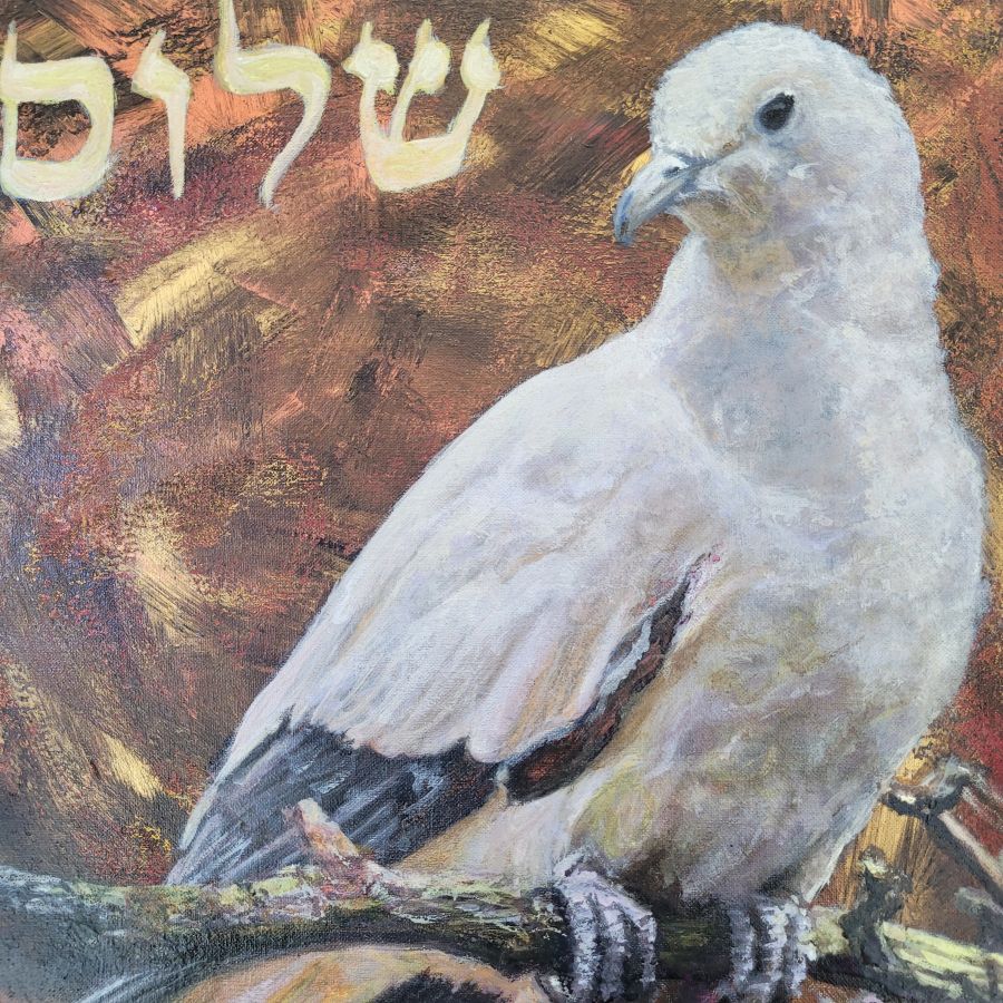 Shalom Peace Dove Painting* - Image 5
