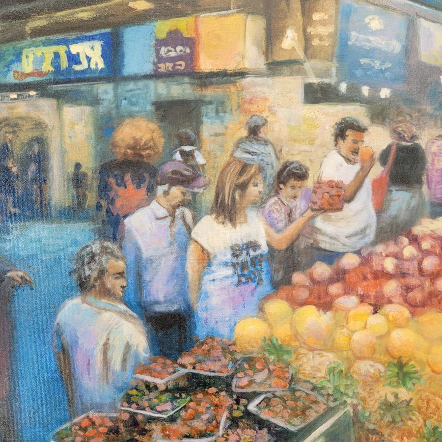 Mahaney Yehuda Market Painting - Image 3
