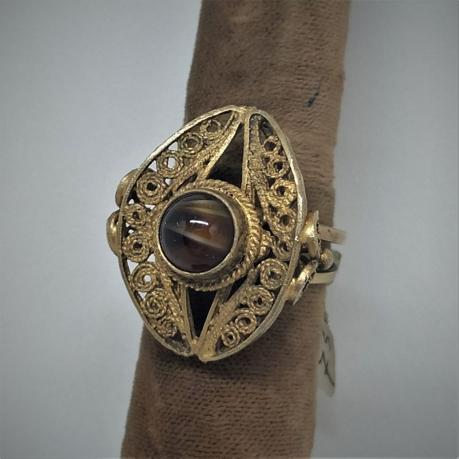 Tiger Eye Stone Ring - Image 3
