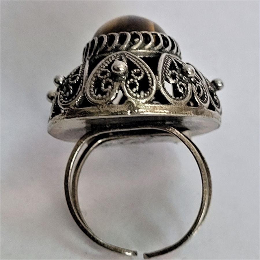Tiger's Eye Cabochon Ring - Image 3