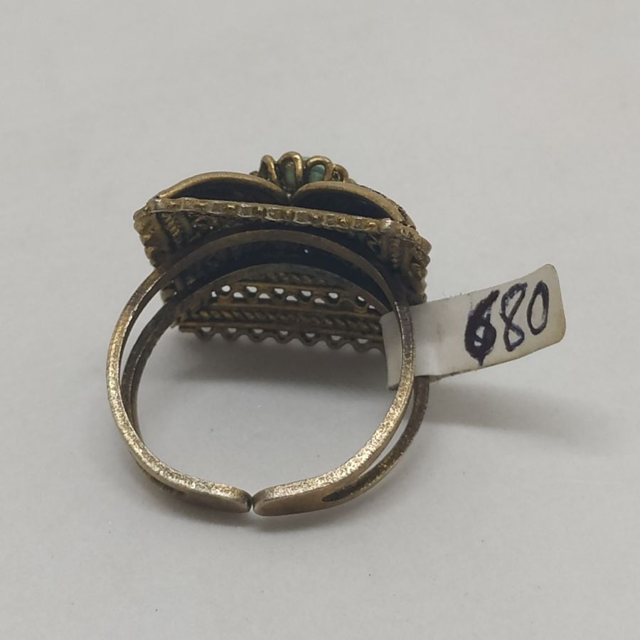 Square Yemenite Filigree Ring - Image 5