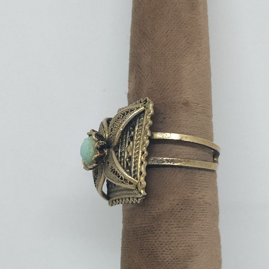 Square Yemenite Filigree Ring - Image 3
