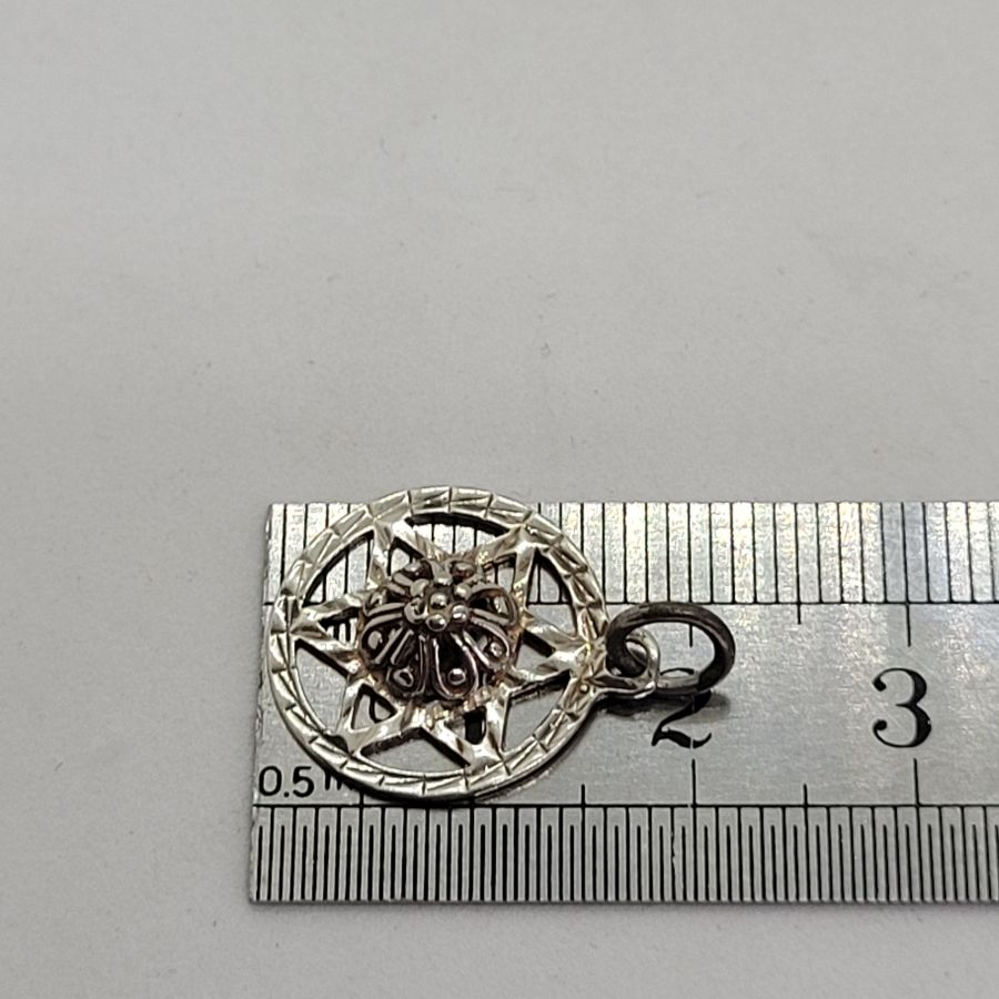 Round MagenDavid Pendant filigree - Image 2