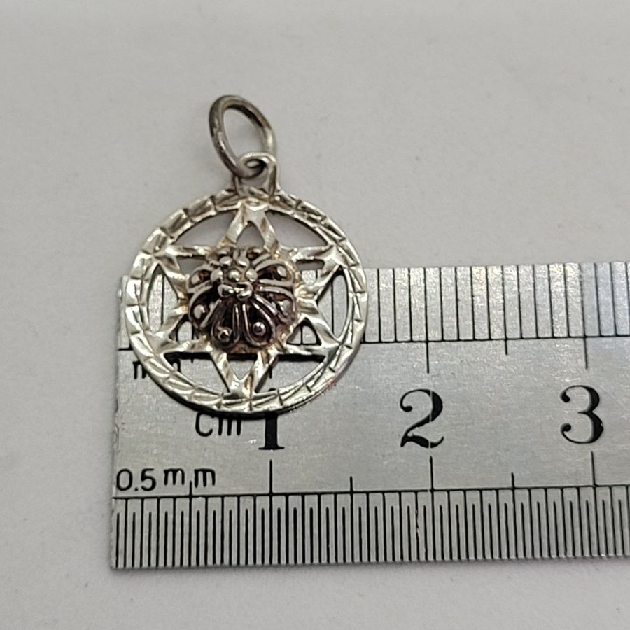Round MagenDavid Pendant filigree - Image 3