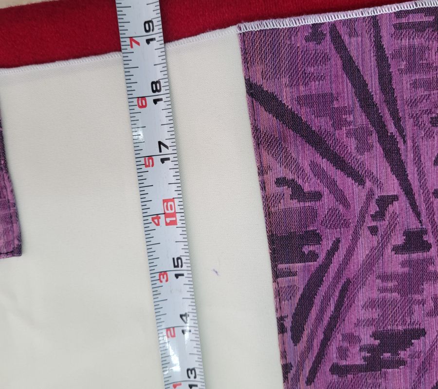 Violet viscose Tallit handmade - Image 4
