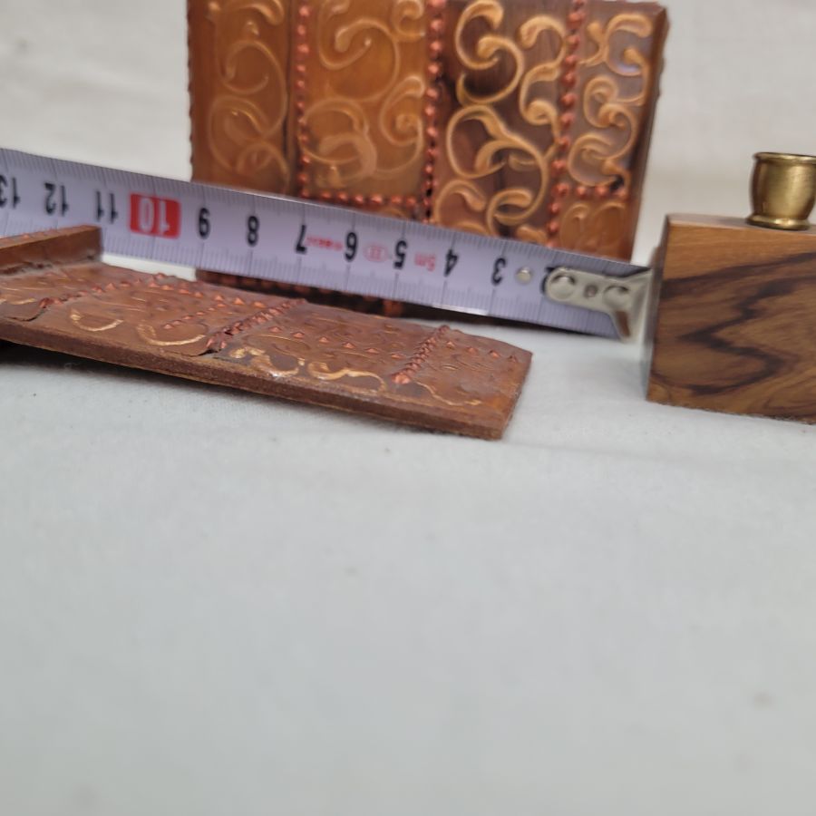 Traveling Shabbat Candleholders Wood - Image 4