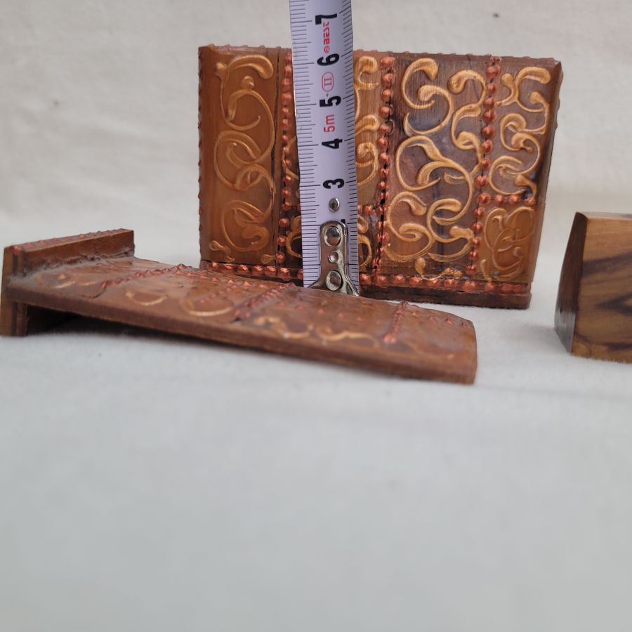 Traveling Shabbat Candleholders Wood - Image 5