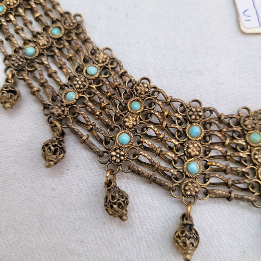 Silver Necklace Turquoises stones - Image 4