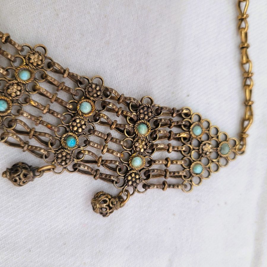 Silver Necklace Turquoises stones - Image 5