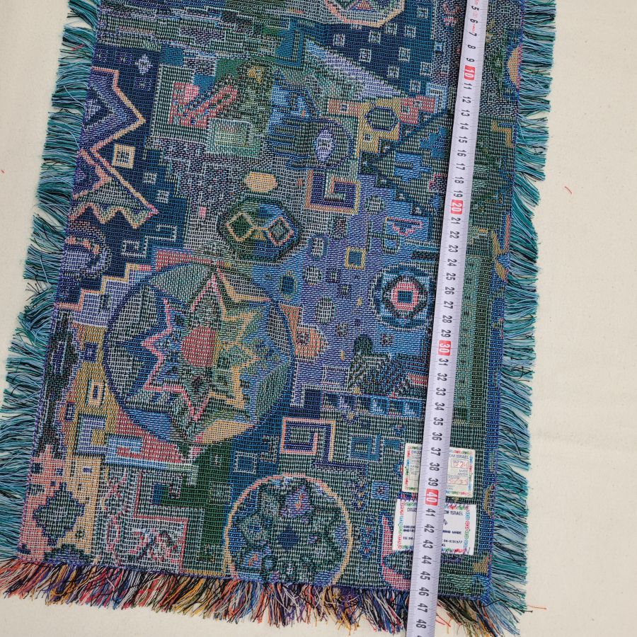 Druze placemat rectangle blue - Image 3