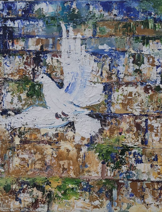 Doves in Kotel painting* - Image 12