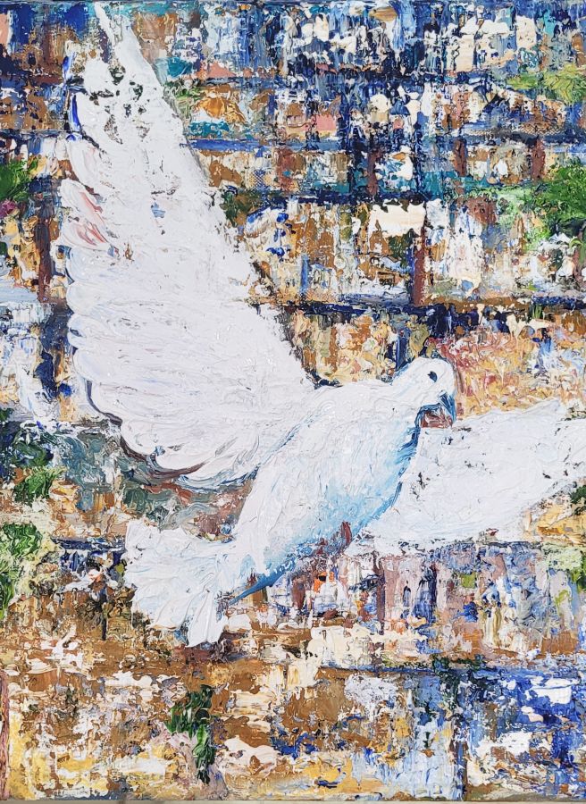 Doves in Kotel painting* - Image 5