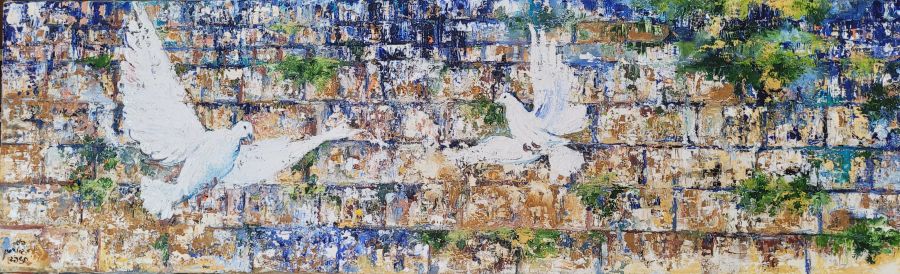 Doves in Kotel painting* - Image 7
