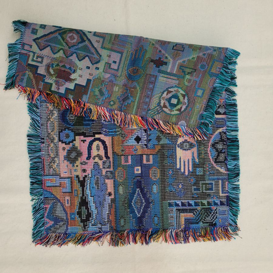 Druze placemat blue Hamsa* - Image 5