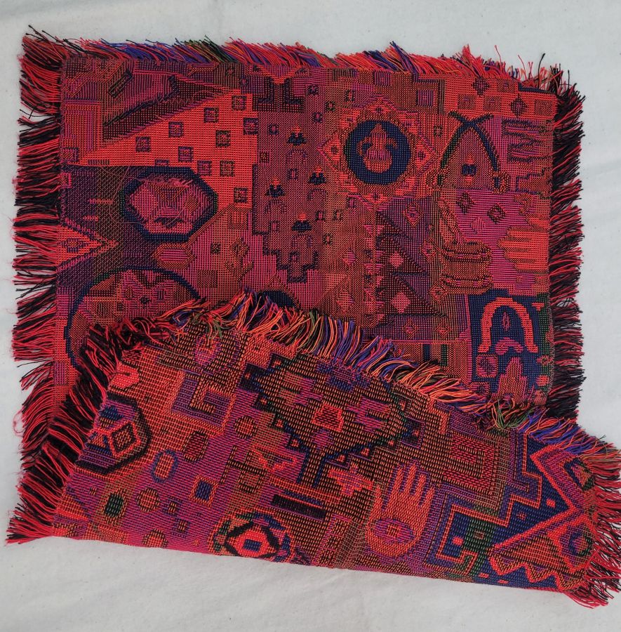 Druze placemat red Hamsa - Image 5
