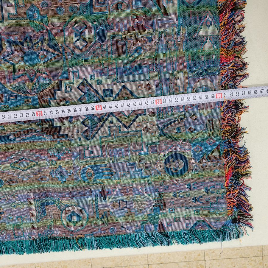 Druze runner rectangle blue - Image 4