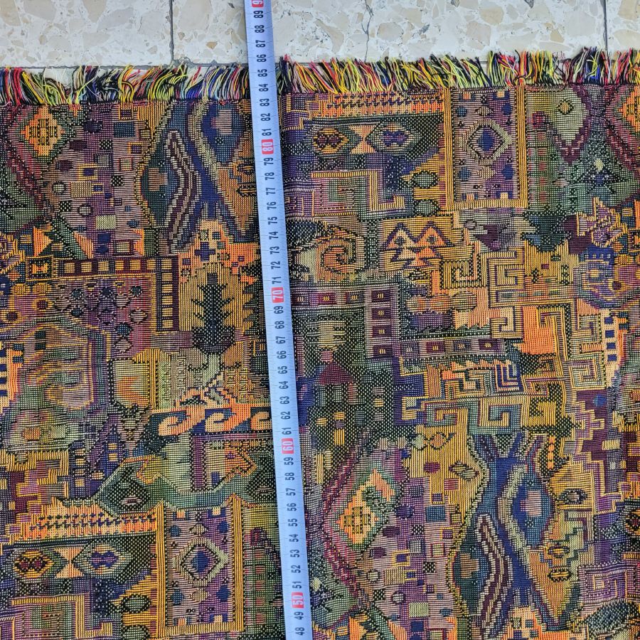 Square Druze tablecloth yellow - Image 4