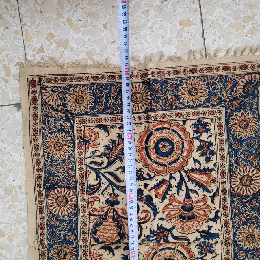 rectangle Qalamkari different flower - Image 3