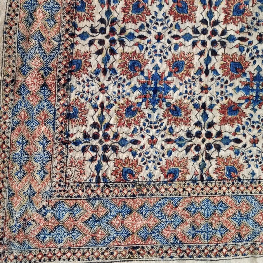 Qalamkari four flower pattern - Image 5