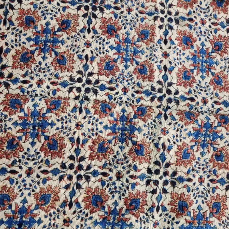 Qalamkari four flower pattern - Image 6