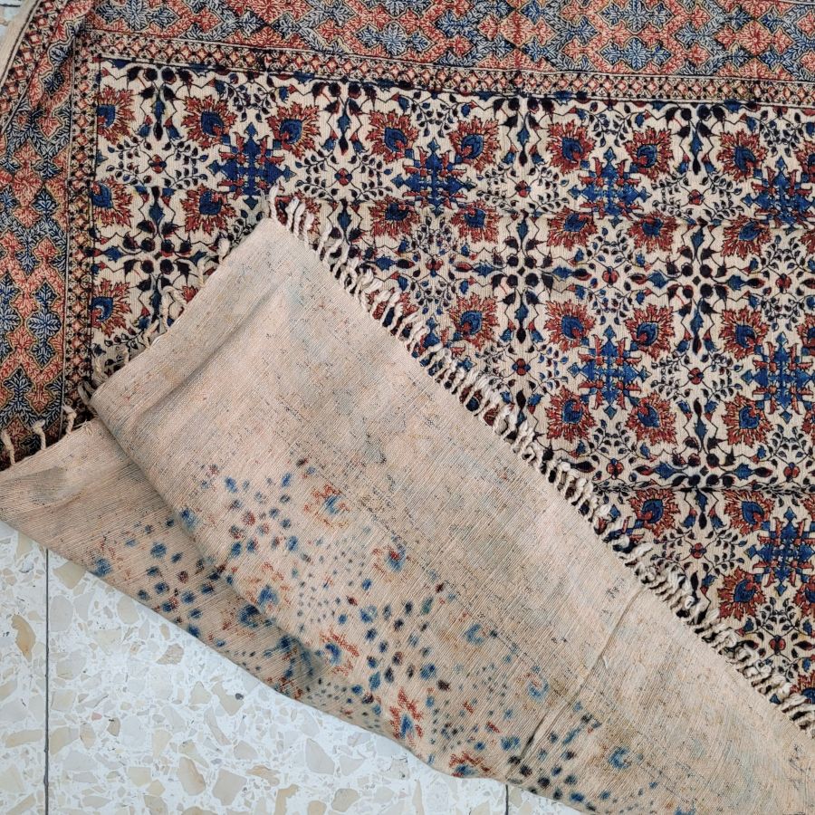 Qalamkari four flower pattern - Image 7