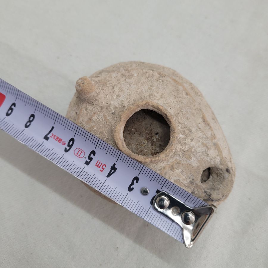 Pottery oil lamp Roman - Image 3